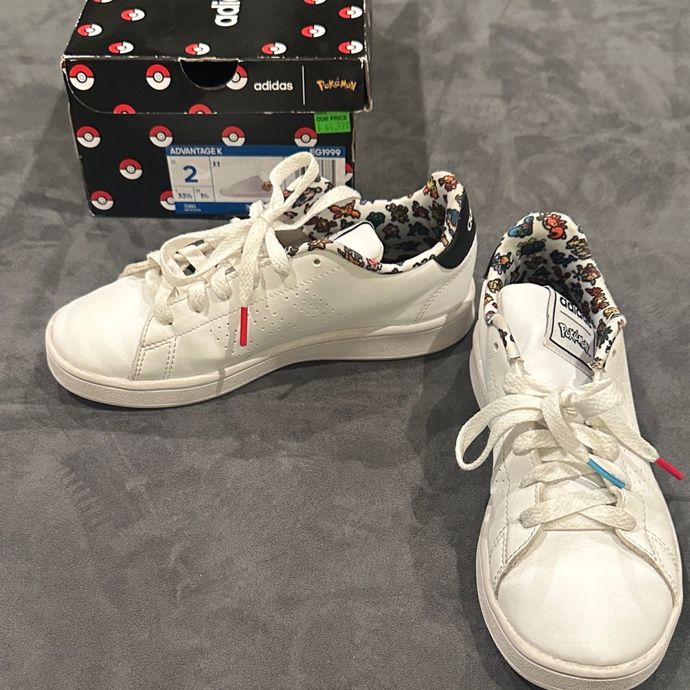 Adidas Pokémon Kids White Sneakers